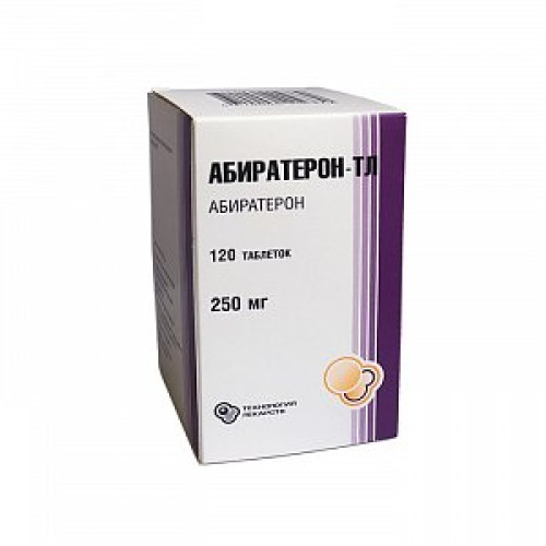 Абиратерон-ТЛ таблетки 250 мг 120 шт. Абиратерон-ТЛ таблетки 250 мг 120 шт.
