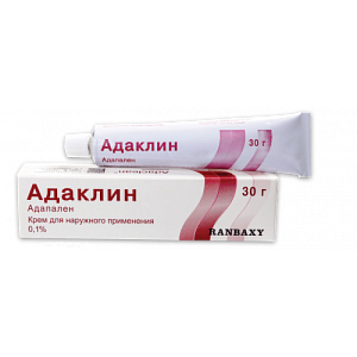 Адаклин крем для наружного применения 0,1% туба 30 г Адаклин крем для наружного применения 0,1% туба 30 г