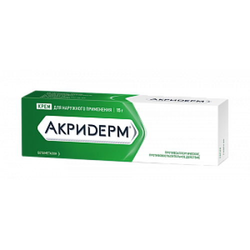 Акридерм крем для наружного применения 0,05% туба 15 г Акридерм крем для наружного применения 0,05% туба 15 г