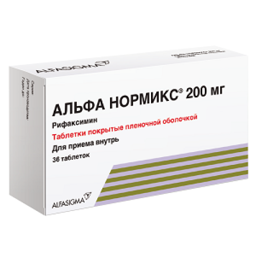 Альфа Нормикс таблетки покрытые пленочной оболочкой 200 мг 36 шт. Альфа Нормикс таблетки покрытые пленочной оболочкой 200 мг 36 шт.