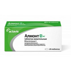 Алмонт таблетки жевательные 4 мг 28 шт. Алмонт таблетки жевательные 4 мг 28 шт.