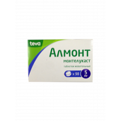 Алмонт таблетки жевательные 5 мг 98 шт. Алмонт таблетки жевательные 5 мг 98 шт.