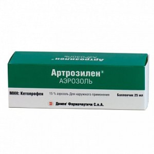 Артрозилен аэрозоль для наружного применения 15% баллон 25 мл Артрозилен аэрозоль для наружного применения 15% баллон 25 мл