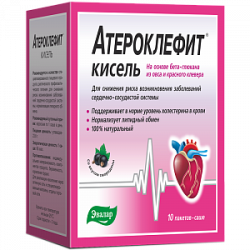 Атероклефит Кисель саше 25 г 10 шт. Эвалар Атероклефит Кисель саше 25 г 10 шт. Эвалар