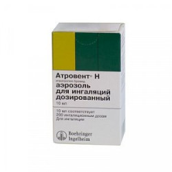 Атровент Н аэрозоль для ингаляций дозированный 20 мкг/доза 200 доз Атровент Н аэрозоль для ингаляций дозированный 20 мкг/доза 200 доз