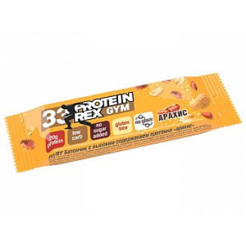 Батончик ProteinRex с высоким содерж. протеина 60г Арахис