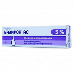 Базирон АС гель для наружного применения 5% туба 40 г Базирон АС гель для наружного применения 5% туба 40 г