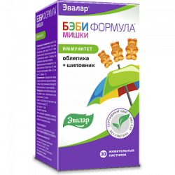 Бэби Формула Мишки Иммунитет жевательные пастилки 30 шт. Эвалар (БАД) Бэби Формула Мишки Иммунитет жевательные пастилки 30 шт. Эвалар (БАД)