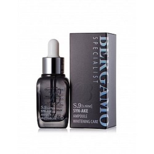 Bergamo S9 Сыворотка ампульная с пептидом Syn-Ake Specialist S.Nine Syn-Ake Ampoule 30 мл Bergamo S9 Сыворотка ампульная с пептидом Syn-Ake Specialist S.Nine Syn-Ake Ampoule 30 мл