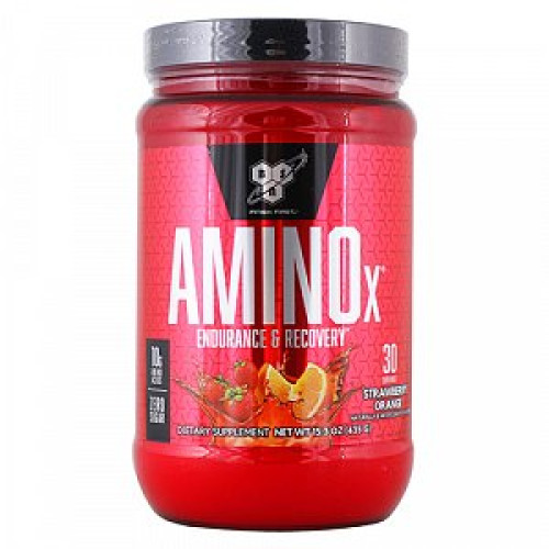 BSN AminoX Аминокислоты БЦАА порошок 435 г Клубника-Апельсин BSN AminoX Аминокислоты БЦАА порошок 435 г Клубника-Апельсин