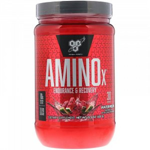 BSN AminoX Аминокислоты BCAA порошок 435 г со вкусом арбуза BSN AminoX Аминокислоты BCAA порошок 435 г со вкусом арбуза