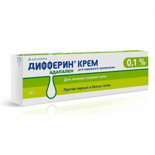 Дифферин крем для наружного применения 0,1% туба 30 г Дифферин крем для наружного применения 0,1% туба 30 г