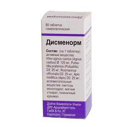 Дисменорм таблетки гомеопатические 80 шт. Дисменорм таблетки гомеопатические 80 шт.