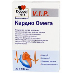 Доппельгерц V.I.P. Кардио Омега капсулы 30 шт. (БАД) Доппельгерц V.I.P. Кардио Омега капсулы 30 шт. (БАД)