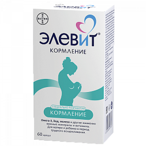 Элевит Кормление капсулы мягкие 60 шт. Элевит Кормление капсулы мягкие 60 шт.