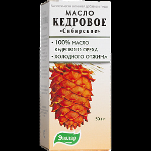 Эвалар Масло кедровое Сибирское 50 мл Эвалар Масло кедровое Сибирское 50 мл