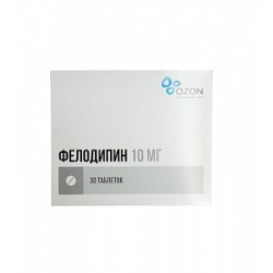 Фелодипин таблетки пролонгированного высвобождения покрытые пленочной оболочкой 10 мг 30 шт. Фелодипин таблетки пролонгированного высвобождения покрытые пленочной оболочкой 10 мг 30 шт.