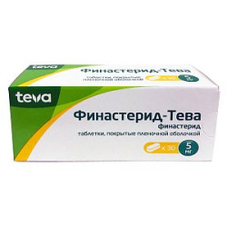 Финастерид-Тева таблетки покрытые пленочной оболочкой 5 мг 30 шт. Финастерид-Тева таблетки покрытые пленочной оболочкой 5 мг 30 шт.