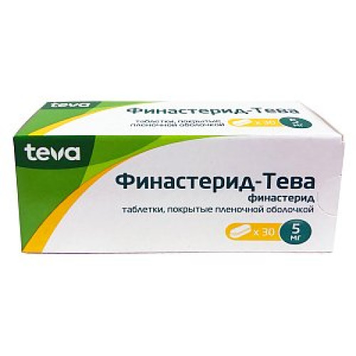 Финастерид-Тева таблетки покрытые пленочной оболочкой 5 мг 30 шт. Финастерид-Тева таблетки покрытые пленочной оболочкой 5 мг 30 шт.