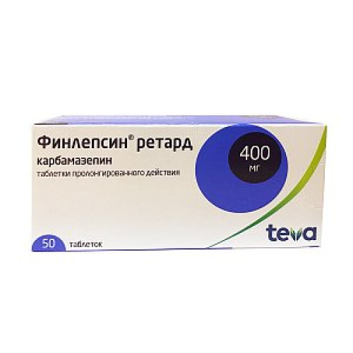 Финлепсин Ретард таблетки пролонгированного действия 400 мг 50 шт. Финлепсин Ретард таблетки пролонгированного действия 400 мг 50 шт.