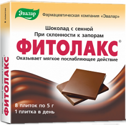 Фитолакс Шоколад с сенной плитки 5 г 8 шт. Фитолакс Шоколад с сенной плитки 5 г 8 шт.