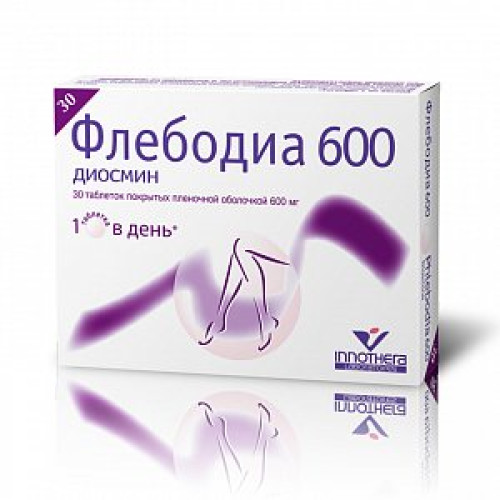 Флебодиа таблетки покрытые пленочной оболочкой 600 мг 30 шт. Флебодиа таблетки покрытые пленочной оболочкой 600 мг 30 шт.