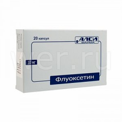 Флуоксетин капсулы 10 мг 20 шт. АЛСИ Фарма Флуоксетин капсулы 10 мг 20 шт. АЛСИ Фарма