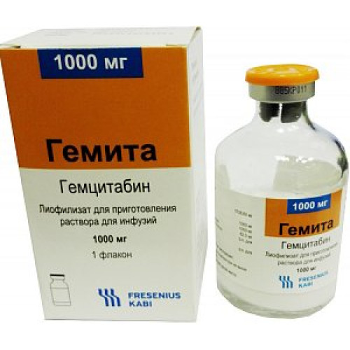 Гемита лиофилизат для приготовления раствора для инфузий 1000 мг флакон 1 шт. Гемита лиофилизат для приготовления раствора для инфузий 1000 мг флакон 1 шт.