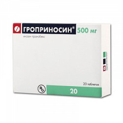 Гроприносин таблетки 500 мг 20 шт. Гроприносин таблетки 500 мг 20 шт.