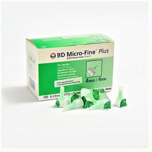 Иглы Micro-Fine+ 32G 0,23х4мм 100 шт.