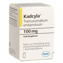 Кадсила лиофилизат для приготовления раствора для инфузий 100 мг флакон 1 шт. Кадсила лиофилизат для приготовления раствора для инфузий 100 мг флакон 1 шт.