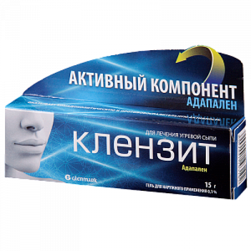 Клензит гель для наружного применения 0,1% туба 15 г Клензит гель для наружного применения 0,1% туба 15 г