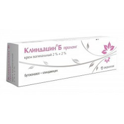 Клиндацин Б Пролонг крем вагинальный 2%+2% 20 г Акрихин Клиндацин Б Пролонг крем вагинальный 2%+2% 20 г Акрихин