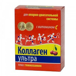 Коллаген Ультра плюс глюкозамин порошок пакетики 8 г 7 шт. Вишня (БАД) Коллаген Ультра плюс глюкозамин порошок пакетики 8 г 7 шт. Вишня (БАД)