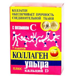 Коллаген Ультра плюс кальций Д порошок пакетики 8 г 7 шт. Яблоко (БАД) Коллаген Ультра плюс кальций Д порошок пакетики 8 г 7 шт. Яблоко (БАД)