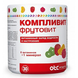 Компливит Фрутовит пастилки жевательные 30 шт. (БАД) Компливит Фрутовит пастилки жевательные 30 шт. (БАД)