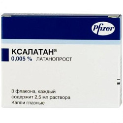 Ксалатан капли глазные 2,5 мл флакон-капельница 3 шт. Ксалатан капли глазные 2,5 мл флакон-капельница 3 шт.
