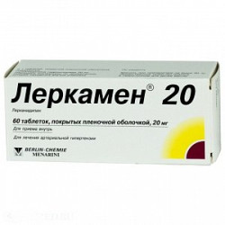 Леркамен таблетки покрытые пленочной оболочкой 20 мг 60 шт. Леркамен таблетки покрытые пленочной оболочкой 20 мг 60 шт.