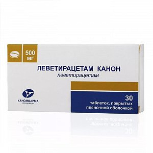 Леветирацетам Канон таблетки покрытые пленочной оболочкой 500 мг 30 шт. Леветирацетам Канон таблетки покрытые пленочной оболочкой 500 мг 30 шт.