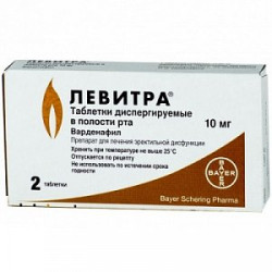 Левитра таблетки диспергируемые в полости рта 10 мг 2 шт. Левитра таблетки диспергируемые в полости рта 10 мг 2 шт.