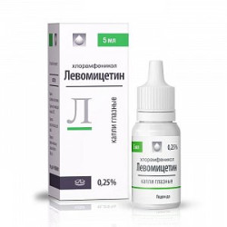 Левомицетин капли глазные 0,25% флакон-капельница 5 мл Лекко Левомицетин капли глазные 0,25% флакон-капельница 5 мл Лекко
