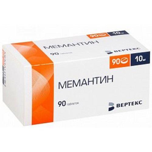 Мемантин таблетки покрытые пленочной оболочкой 10 мг 90 шт. Мемантин таблетки покрытые пленочной оболочкой 10 мг 90 шт.