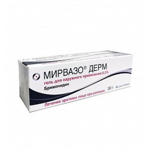 Мирвазо Дерм гель для наружного применения 0,5% туба 30 г Мирвазо Дерм гель для наружного применения 0,5% туба 30 г