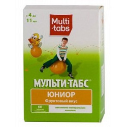 Мульти-табс Юниор таблетки жевательные 30 шт. фруктовый вкус Мульти-табс Юниор таблетки жевательные 30 шт. фруктовый вкус