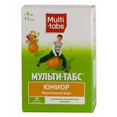 Мульти-табс Юниор таблетки жевательные 30 шт. фруктовый вкус Мульти-табс Юниор таблетки жевательные 30 шт. фруктовый вкус