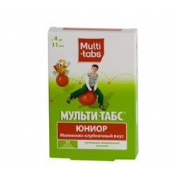 Мульти-табс Юниор таблетки жевательные 30 шт. малина-клубника Мульти-табс Юниор таблетки жевательные 30 шт. малина-клубника