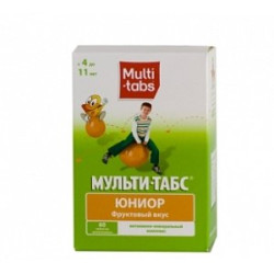 Мульти-табс Юниор таблетки жевательные 60 шт. фруктовый вкус Мульти-табс Юниор таблетки жевательные 60 шт. фруктовый вкус