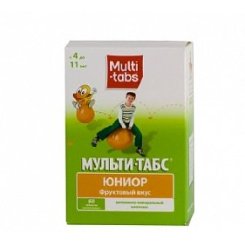 Мульти-табс Юниор таблетки жевательные 60 шт. фруктовый вкус Мульти-табс Юниор таблетки жевательные 60 шт. фруктовый вкус