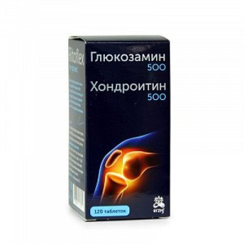 Ритофлекс глюкозамин 500+хондроитин 500 таблетки 1100 мг 120 шт. (БАД) Ритофлекс глюкозамин 500+хондроитин 500 таблетки 1100 мг 120 шт. (БАД)
