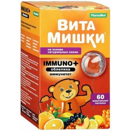 Витамишки Immuno+ облепиха пастилки жевательные 60 шт.